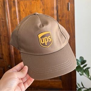 WearGuard Mens Strapback UPS Hat Brown One Size Graphic Logo Reflective New